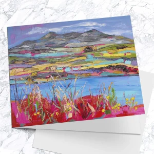 Small Loch at Sligachan,Skye, Greeting Card by Judith I Bridgland
