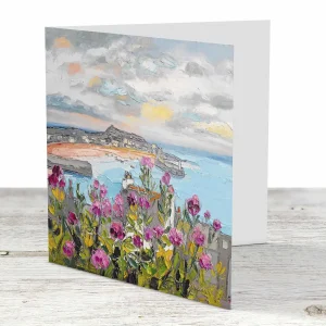 Rooftops, St Ives, Greeting Card by Judith I Bridgland