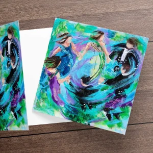 Goin Roon, Greeting Card by Janet McCrorie