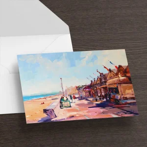 ‘Crumbs’ at Portobello, Greeting Card by Joseph Maxwell-Stuart