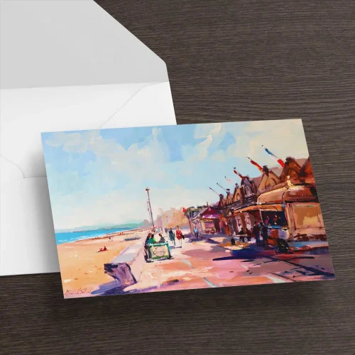 ‘Crumbs’ at Portobello, Greeting Card by Joseph Maxwell-Stuart