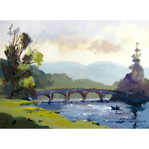 Dunkeld bridge, Greeting Card by Joseph Maxwell-Stuart - Image 2