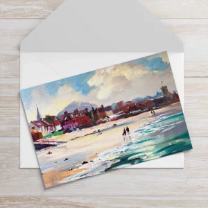 Incoming Tide, North Berwick, Greeting Card by Joseph Maxwell-Stuart