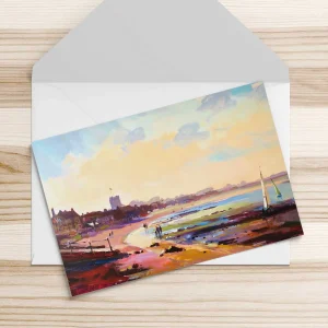 Late Afternoon, North Berwick, Greeting Card by Joseph Maxwell-Stuart