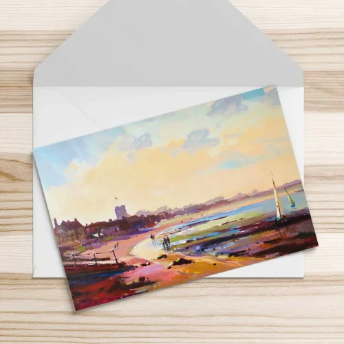 Late Afternoon, North Berwick, Greeting Card by Joseph Maxwell-Stuart