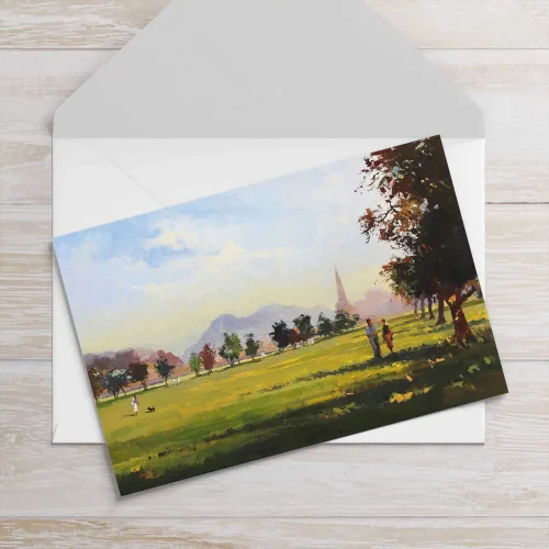 Summertime at the Meadows, Greeting Card by Joseph Maxwell-Stuart