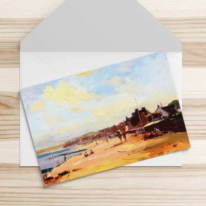 Summertime, North Berwick, Greeting Card by Joseph Maxwell-Stuart