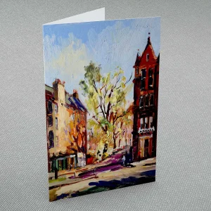 A Corner of Edinburgh, Greeting Card by Joseph Maxwell-Stuart