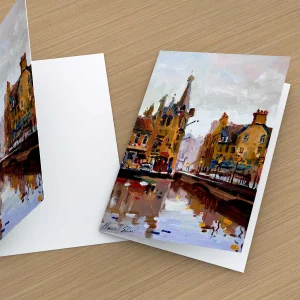 Evening – Leith, Greeting Card by Joseph Maxwell-Stuart