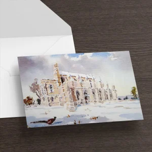 Rosslyn Chapel in Winter, Greeting Card by Joseph Maxwell-Stuart