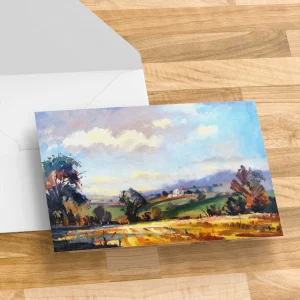 Rosslyn, distant, Greeting Card by Joseph Maxwell-Stuart