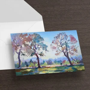 Autumn Afternoon, Inverleith, Greeting Card by Joseph Maxwell-Stuart