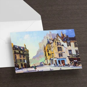 Grassmarket, Edinburgh, Greeting Card by Joseph Maxwell-Stuart