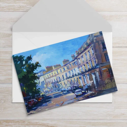 Royal Circus, Edinburgh, Greeting Card by Joseph Maxwell-Stuart