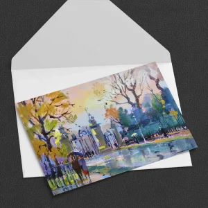 Side Gate, Holyrood Palace, Greeting Card by Joseph Maxwell-Stuart