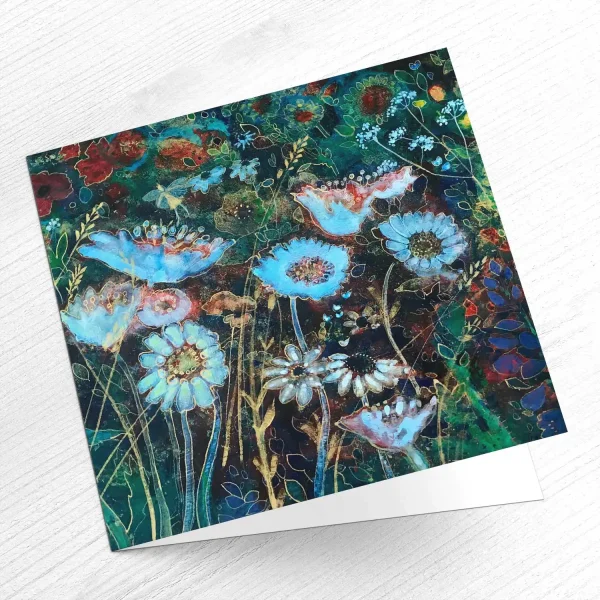 Night Garden, Greeting Card by Keli Clark