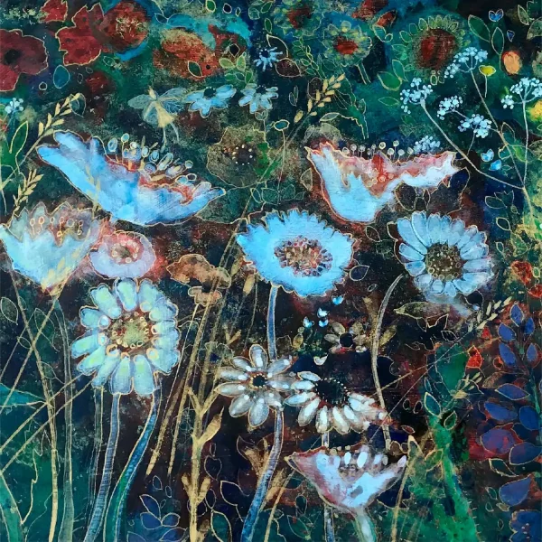 Night Garden, Greeting Card by Keli Clark - Image 2