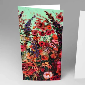 Abundant Blooms Portrait, Greeting Card by Keli Clark