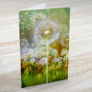 Dandelion, Greeting Card by Lee Scammacca