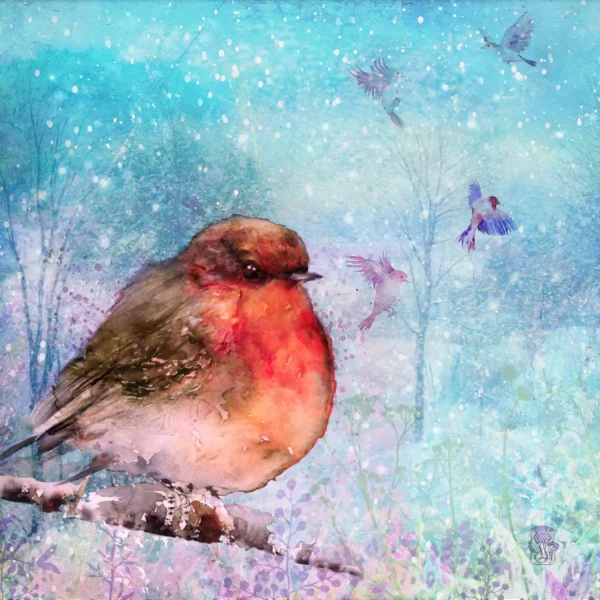 Robin Christmas, Greeting Card by Lee Scammacca - Image 2