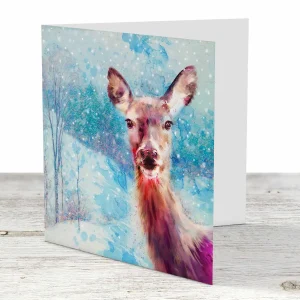 Wee Deer, Greeting Card by Lee Scammacca