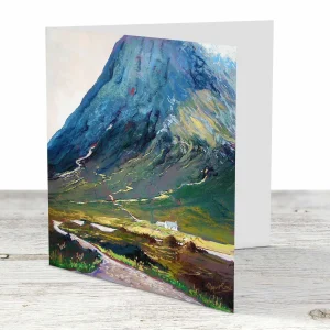 Below Buachaille, Greeting Card by Margaret Evans
