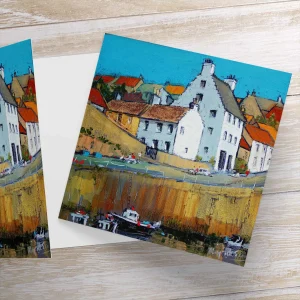 Crail Golds 1, Greeting Card by Margaret Evans