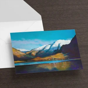 Sisters at Kintail, Greeting Card by Margaret Evans
