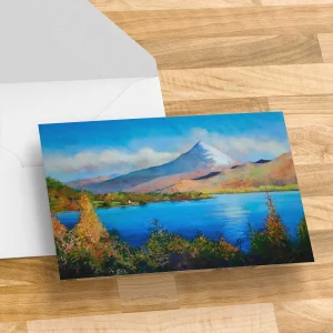 Loch Rannoch and Schiehallion, Greeting Card by Margaret Evans