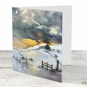 Winters Warmth, Greeting Card by Margaret Evans