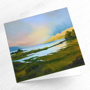 Summer Storm, Isle Ornsay, Greeting Card by Margaret Evans