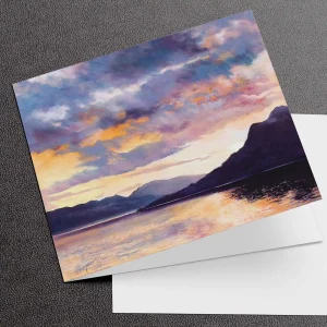 Clouds at Sunset, Greeting Card by Margaret Evans