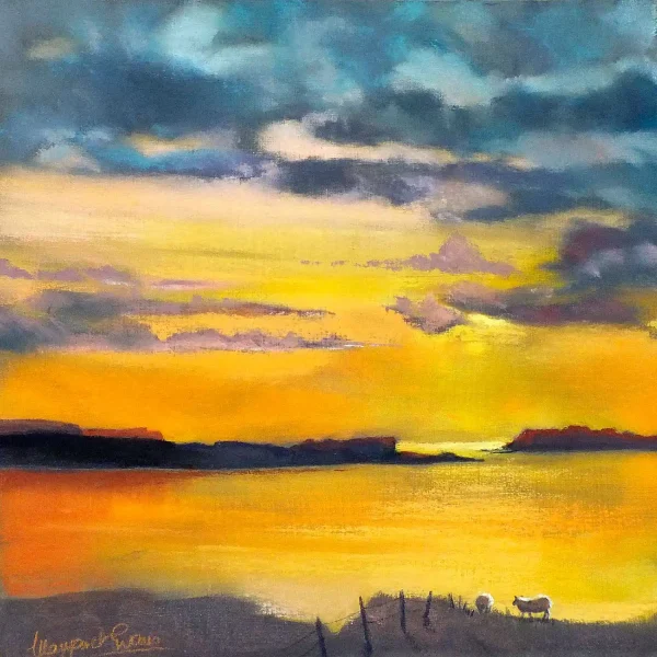 Home before Sunset, Greeting Card by Margaret Evans - Image 2