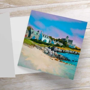 On the Rocks, Iona, Greeting Card by Margaret Evans