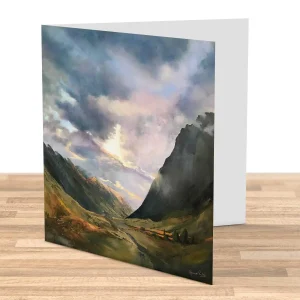 Another Dawn, Glencoe, Greeting Card by Margaret Evans