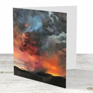 Red Storm, Greeting Card by Margaret Evans