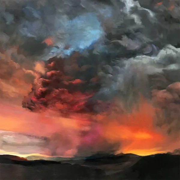 Red Storm, Greeting Card by Margaret Evans - Image 2