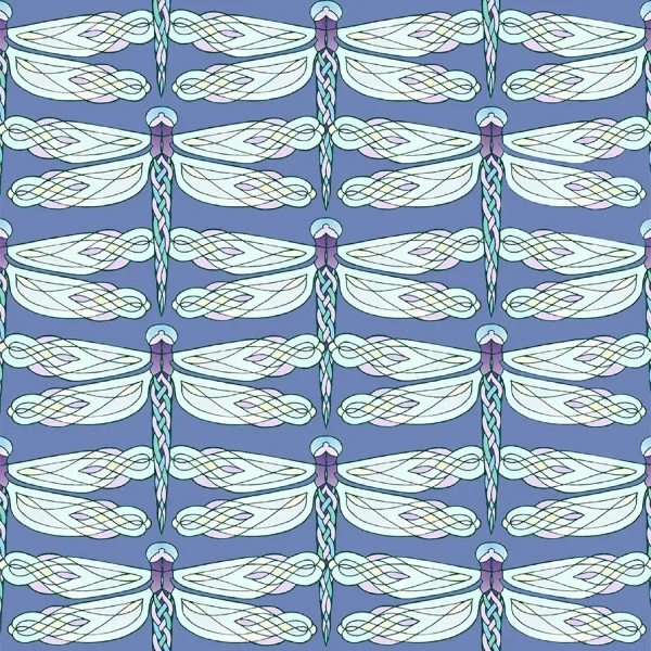Celtic Dragonflies, Greeting Card by Marjory Tait - Image 2