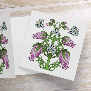 Scottish Heather, Greeting Card by Marjory Tait