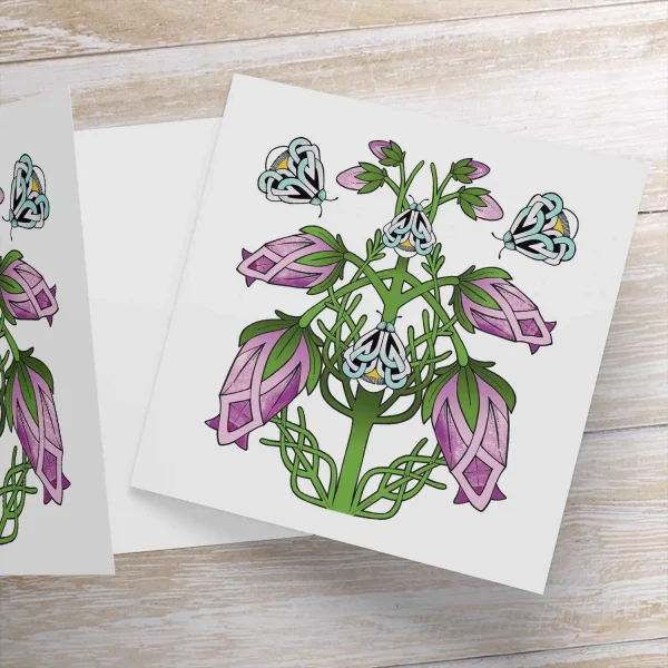 Scottish Heather, Greeting Card by Marjory Tait