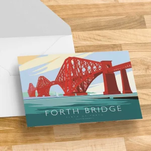Forth Bridge Firth of Forth, Greeting Card by Peter McDermott