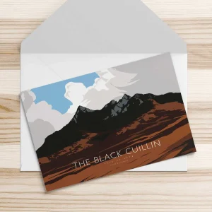 The Black Cuillin, Greeting Card by Peter McDermott