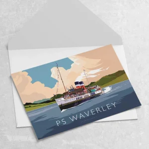 PS Waverley, Greeting Card by Peter McDermott