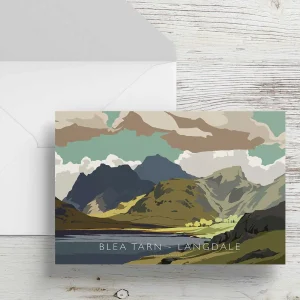 Blea Tarn, Langdale, Greeting Card by Peter McDermott