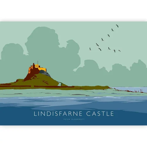 Lindisfarne Castle, Greeting Card by Peter McDermott - Image 2