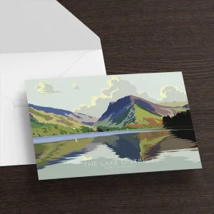 Fleetwith Pike, Buttermere, Greeting Card by Peter McDermott