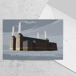 Battersea Power Station, Greeting Card by Peter McDermott