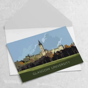 Glasgow University, Greeting Card by Peter McDermott