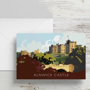 Alnwick Castle, Greeting Card by Peter McDermott