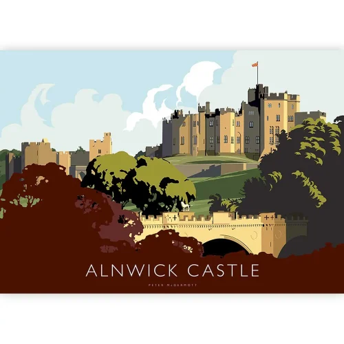 Alnwick Castle, Greeting Card by Peter McDermott - Image 2